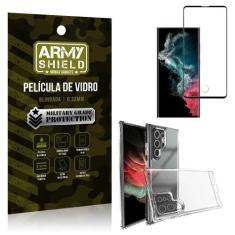Imagem de Kit Capinha Anti Impacto Samsung S22 Ultra + Película Vidro 3D Armyshi