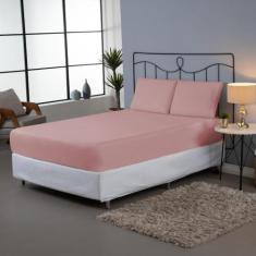 Imagem de Jogo de Lençol Dia A Dia Liso 3 Peças Queen 80% Algodão / 20% Poliéste