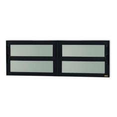 Imagem de Janela De Alum nio Basculante 2 Se  es 40x120cm Vidro Mini Bo