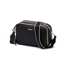 Imagem de Prettyzys Bolsas transversais para mulheres, bolsas de ombro de tamanho médio, bolsa com vários bolsos com zíper, preta, Preto