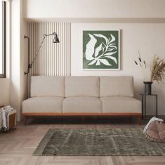 Imagem de Sofá 3 Lugares Boreal com Mola Ensacada CabeCasa MadeiraMadeira Areia