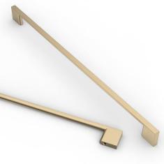 Imagem de Asidrama Pacote com 6 puxadores de armário de cozinha de latão escovado de 320 mm, puxadores de armário de cozinha para puxadores de gaveta de armário