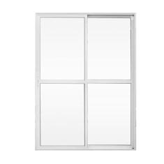 Imagem de Porta Sacada 2 Folhas Alumínio 1,20 X 2,10 com Fechadura Hale Esquadrias