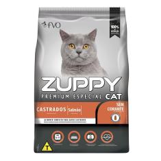 Imagem de Ração Seca Zuppy Salmão para Gatos Adultos Castrados - 10,1 Kg