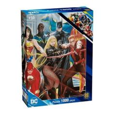 Imagem de Quebra Cabeça Liga Da Justiça 1000 Peças Grow 04360