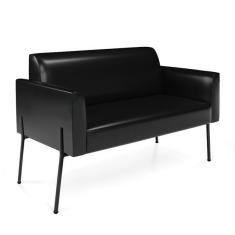 Imagem de Sof  Namoradeira 2 Lugares P  De Ferro Preto Para Sala Marisa