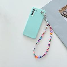 Imagem de Cadeia de contas com pingente de letra para Samsung Galaxy A51 A52 A71 A50 A72 A42 A32 A22 5G A12 A31 A30S A20 S21 Ultra S20 FE S10 Plus, Azul, Para S10 Lite (A91)