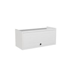 Imagem de Armário Aéreo para Cozinha 80cm 1 Porta Sevilha Branco