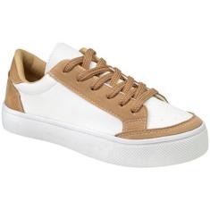 Imagem de Tênis Casual Feminino Retrocore Clássico Dia a Dia Flatform Moda Confo