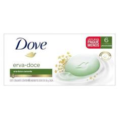 Imagem de Dove Sabonete Em Barra Para Uma Pele Saudável Dove Erva-Doce Com 1/4 De Creme Hidratante 90 G 6 Unidades