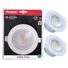 Imagem de Kit 3 Spot Led Embutir 7w Redondo 6500k  Frio - Avant