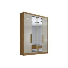 Imagem de Guarda Roupa Casal 4 Portas (2 c/ Espelho) e 3 Gavetas Moderni/Sevilha