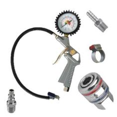 Imagem de Calibrador De Pneus C/ Manômetro Engate Rápido Compressor Ar