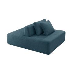 Imagem de Sofá 2 Lugares e 1 Encosto Dalí Poliéster Azul