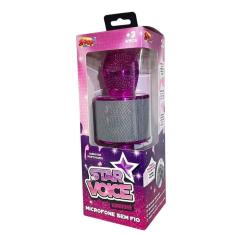 Imagem de Microfone Infantil Bluetooth Star Voice Rosa ZoopToys