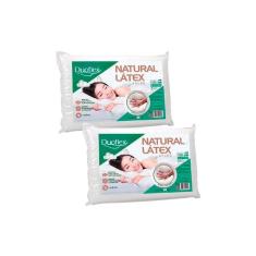 Imagem de Travesseiro Látex Natural LN1200 c/ Capa Percal 200 Fios Kit c/ 2 Un 45x65 - Duoflex