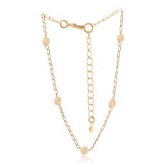 Imagem de Pulseira com Pequenas Pérolas Folheado em Ouro 18k