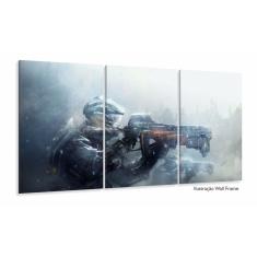 Imagem de Quadro Decorativos Jogo Gun Gaming com 3 peças 125x60