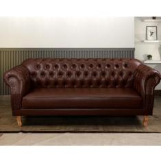 Imagem de Sofá 3 Lugares Chesterfield Clássico Duque Marrom