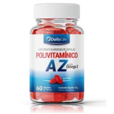 Imagem de Suplemento Polivitamínico AZ com Omega 3 - 60 Cápsulas Softgel, Rico e