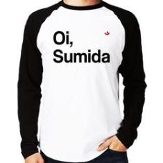 Imagem de Camiseta Raglan Oi Sumida Manga Longa - Foca Na Moda