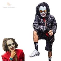 Imagem de Máscara Realista Facial Do Coringa Com Cabelo - A.R Variedades Mt