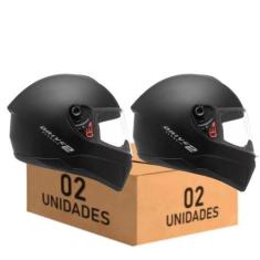 Imagem de Kit 2 Capacete Fechado Fly Drive 2 Classic Preto Fosco, Preto Fosco, 5