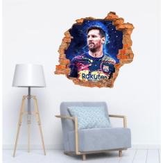 Imagem de Adesivo Buraco de Parede Messi Mod 244 tam 55cm x 50cm