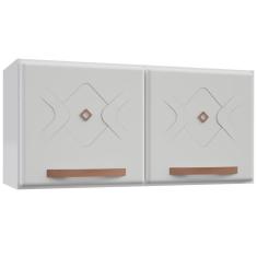 Imagem de Armário Aéreo Cozinha Aço Mirage New 2 Portas Branco - Telasul