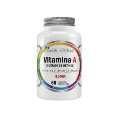 Imagem de Vitamina A Acetato De Retinol 60 Cápsulas Flora Nativa