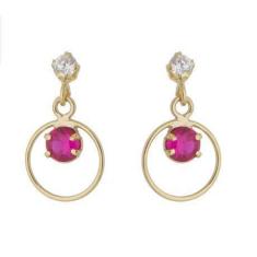 Imagem de Brinco de ouro 18k Pedras - Elegancy Joias