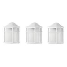 Imagem de Kit 3 Arandela Externa Janelinha Branca Colonial Jardim