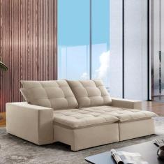 Imagem de Sof  4 Lugares Retr til E Reclin vel Super Pilow 230cm Paris