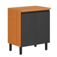 Imagem de Balcão De Cozinha 2 Portas Cinamomo E Grafite Namur