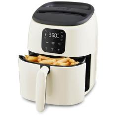 Imagem de Fritadeira Elétrica Air Fryer em Cerâmica 2,4L com Desligamento Automático e Antiaderente, 110V 1000W, DASH, Creme