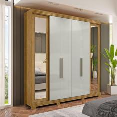 Imagem de Guarda Roupa Casal 6 Portas 2 Gav Bogotá Espresso Móveis Marrocos/Off White