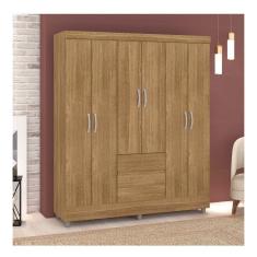 Imagem de Guarda-Roupa Casal  6 Portas Panama Marrom