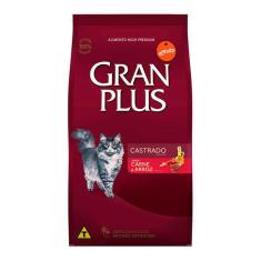 Imagem de Ração Gran Plus Gatos Castrados Carne 3kg