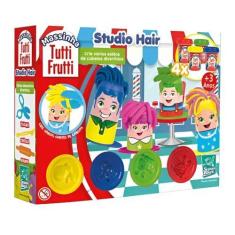 Imagem de Brinquedo Infantil Massinha Tutti Frutti Cabelo Studio Hair Super Toys
