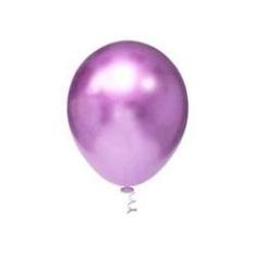 Imagem de Bexiga Redonda Platino 10" Violeta Pic Pic 25 Unidades