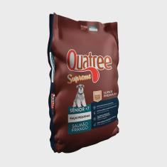 Imagem de Ração Quatree Supreme para Cães Sênior de Raças Pequenas Sabor Salmão e Frango - 3kg