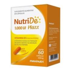 Imagem de NutriDê Maxx Vitamina D3 1.000 UI 60Cáps - Maxinutri