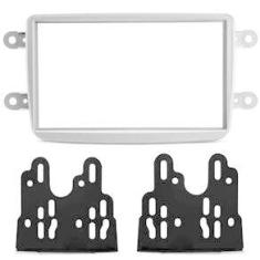 Imagem de Moldura 2din Kwid Captur Duster Sandero Logan Prata