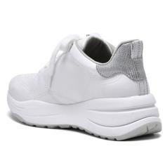 Imagem de Tênis Casual Feminino Branco Prata Via Marte 23-11405-02