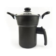 Imagem de Cuscuzeiro Individual Para Uma (1)  Pessoa com Tampa de Vidro - Dona C