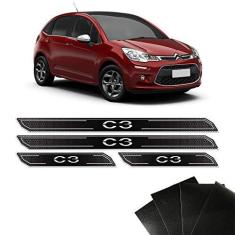 Imagem de Kit Soleira Diamante Citroen C3 04/2019 E Protetor De Porta