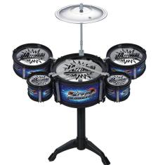 Imagem de Mini Bateria Musical Infantil Brinquedo Baquetas - Art Brink