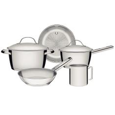 Imagem de Conjunto de Panelas Aço Inox 5 peça(s) Tramontina Allegra 65660/280