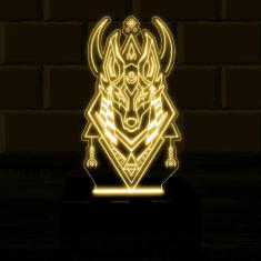 Imagem de Luminária Led 3D Egito Lobo Abajur