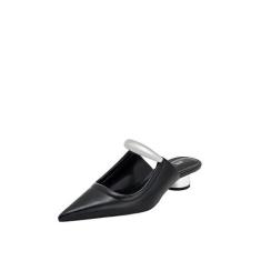 Imagem de JW PEI Tênis feminino Helena Pierced Mules, Preto, 35